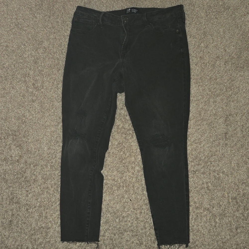 GAP Black Skinny Jeans Sleek Fit
